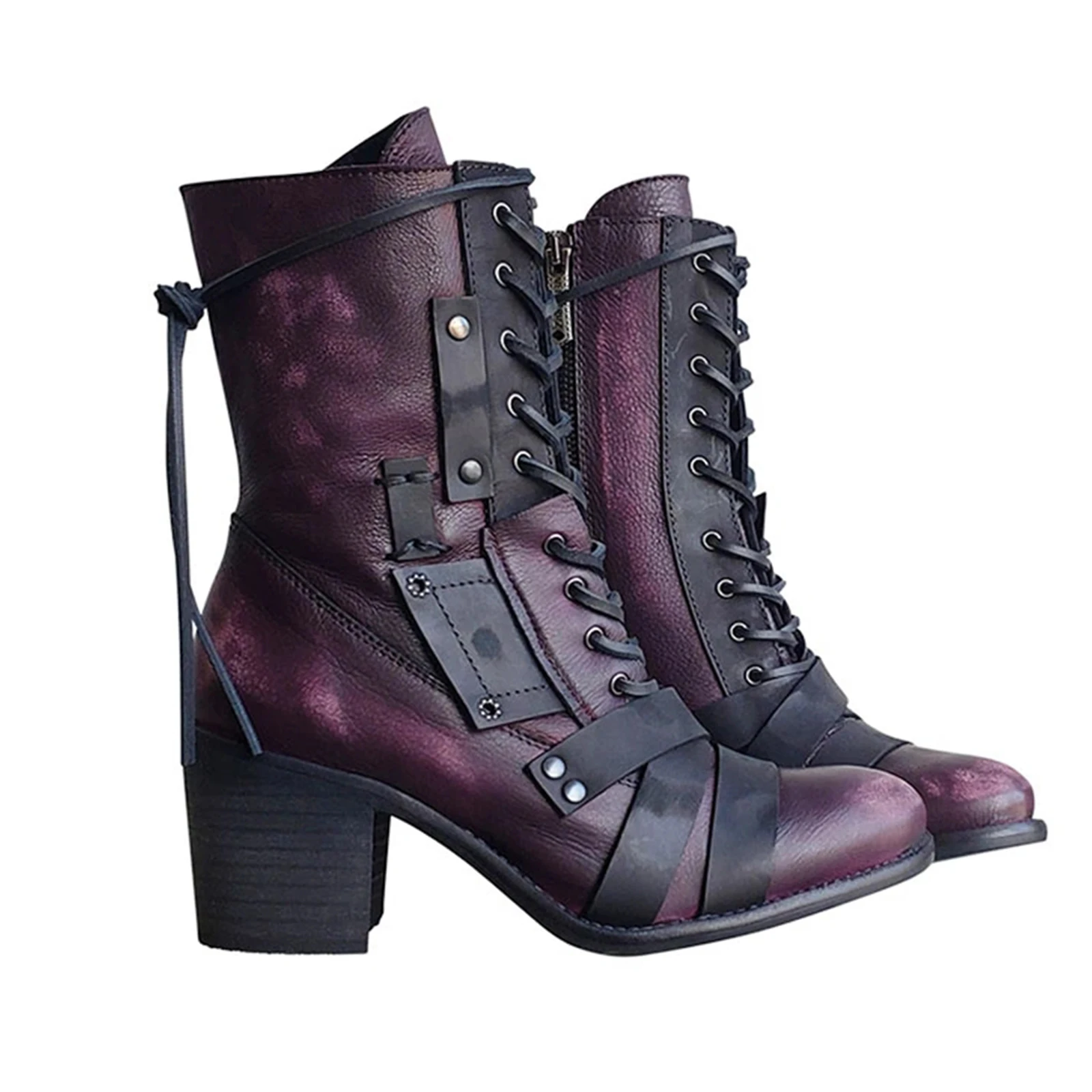 Women's Retro Comfy Chunky-heel Lace-up Boots Ultra-lightweight Non-slip Durable Women's Boots Waterproof Breatheable-WT
Women's Retro Comfy Chunky-heel Lace-up Boots Ultra-lightweight Non-slip Durable Women's Boots Waterproof Breatheable-WT
