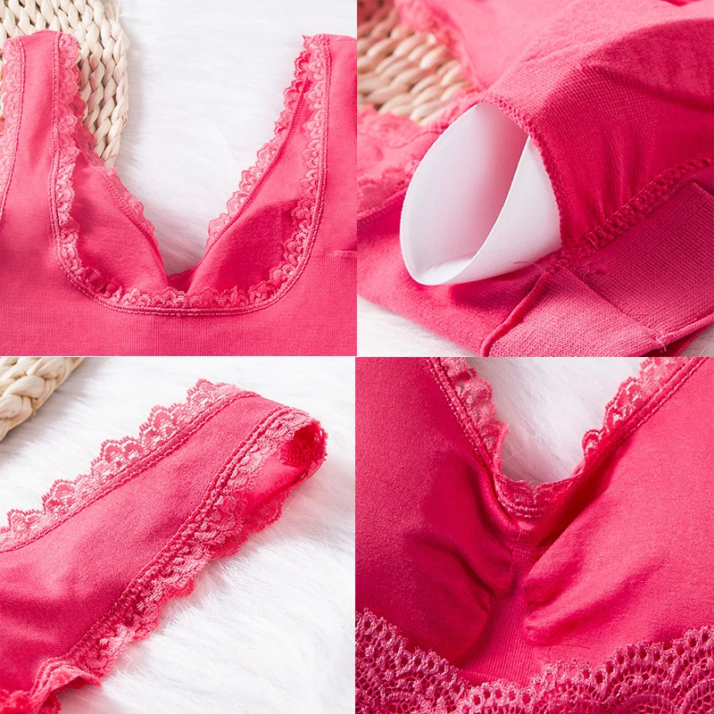 Sexy Plus Size bras Lingerie for women Cross Side Buckle Without Rims Gathered Lace bras Solid Ladies Sports Underwear Sleep Bra
Sexy Plus Size bras Lingerie for women Cross Side Buckle Without Rims Gathered Lace bras Solid Ladies Sports Underwear Sleep Bra