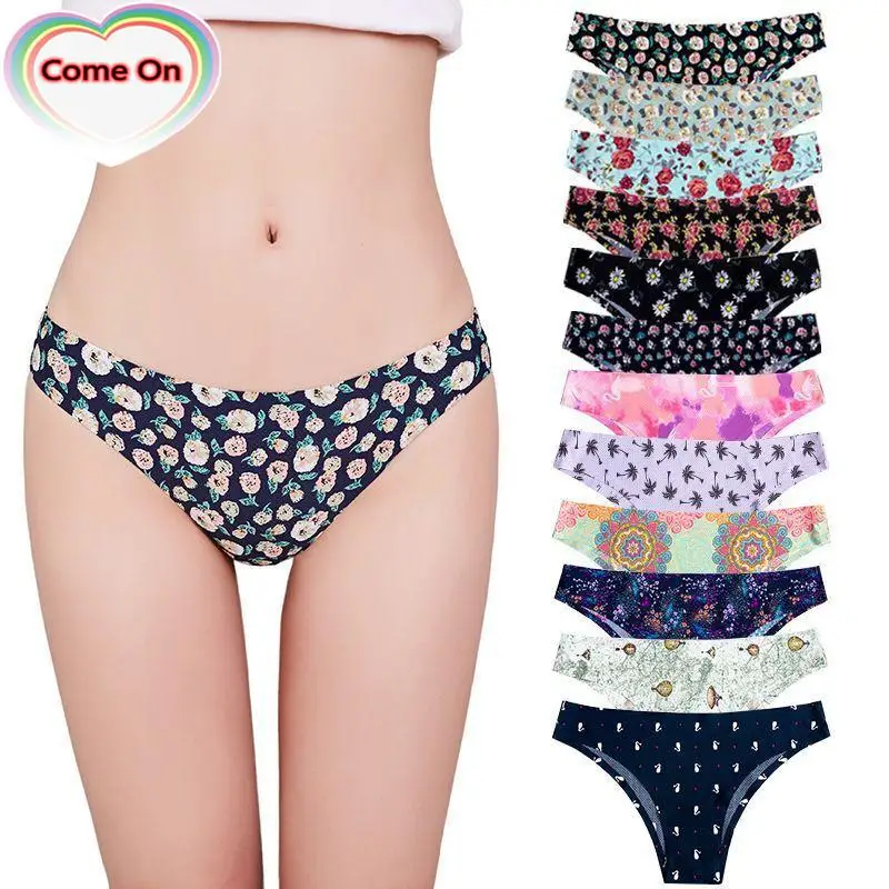 Designer Women Underwear Panties Sexy Mid Waist Briefs Seamless Thongs For Woman Lady Floral Print Lingerie 21 Patterns XS-XL
Designer Women Underwear Panties Sexy Mid Waist Briefs Seamless Thongs For Woman Lady Floral Print Lingerie 21 Patterns XS-XL