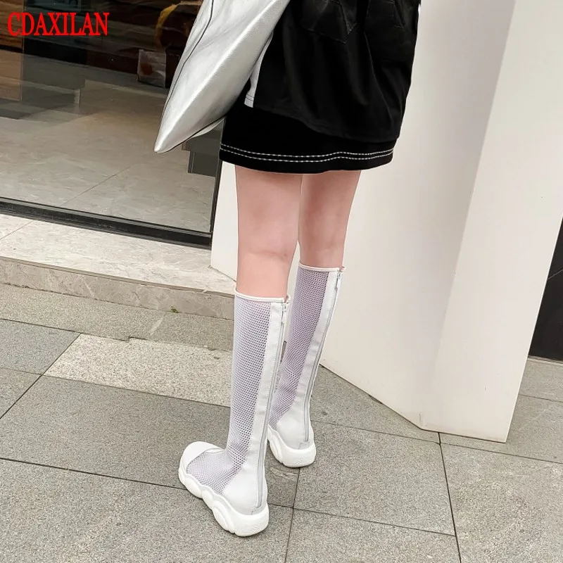 CDAXIALN new arrivals knee-high boots women breathable mesh eyelet fabric back zipper high boots ladies in summer autumn
CDAXIALN new arrivals knee-high boots women breathable mesh eyelet fabric back zipper high boots ladies in summer autumn