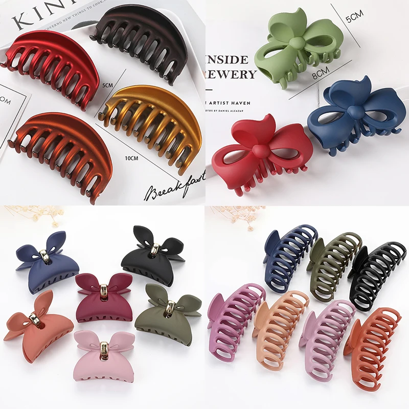 High Quality Plastic Acrylic Hairpins Hair Clips Horsetail Clip for Women Hair Claws Clip Large Barrette Girls Hair Accessories
High Quality Plastic Acrylic Hairpins Hair Clips Horsetail Clip for Women Hair Claws Clip Large Barrette Girls Hair Accessories