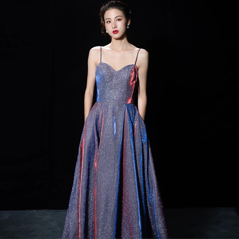Sexy Backless Long Evening Dresses Bride Banquet Elegant Floor-length Party Prom Dress
Sexy Backless Long Evening Dresses Bride Banquet Elegant Floor-length Party Prom Dress