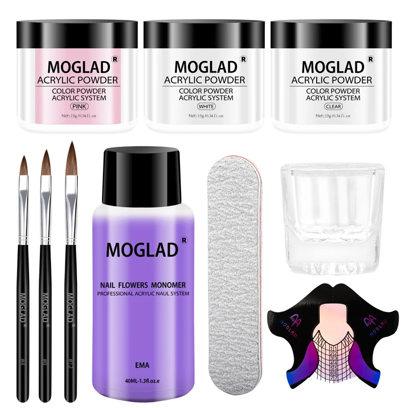Nail Acrylic Powder Liquid Set Monomer Nails Art Decoration Builder with Nail Brush File Nails Art Extension Manicure Set
Nail Acrylic Powder Liquid Set Monomer Nails Art Decoration Builder with Nail Brush File Nails Art Extension Manicure Set
