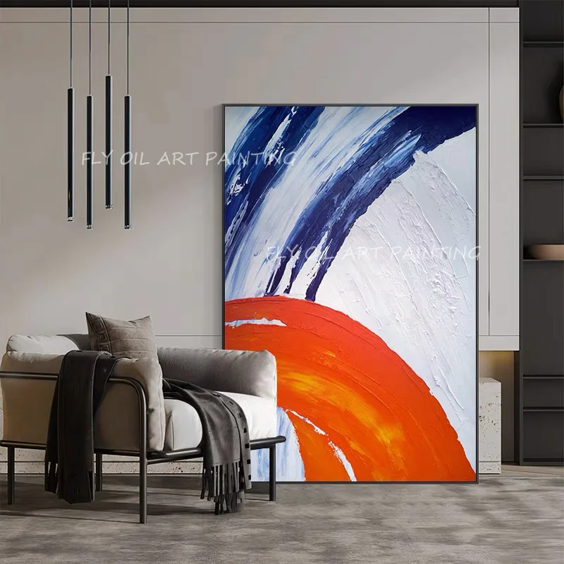 100% Handmade colorful blue orange grey canvas landscape Oil Painting Modern Picture for Office Living Room As A Gift
100% Handmade colorful blue orange grey canvas landscape Oil Painting Modern Picture for Office Living Room As A Gift