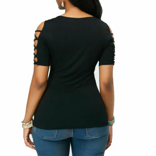 NEW Women Summer Chiffon Short Sleeve Casual Shirt Tops Lace T-Shirts
NEW Women Summer Chiffon Short Sleeve Casual Shirt Tops Lace T-Shirts