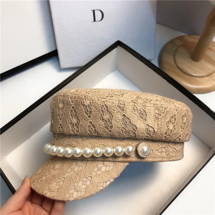 202007-zhouqi-pearl lace flower leisure lady Octagonal hat women visors cap
202007-zhouqi-pearl lace flower leisure lady Octagonal hat women visors cap