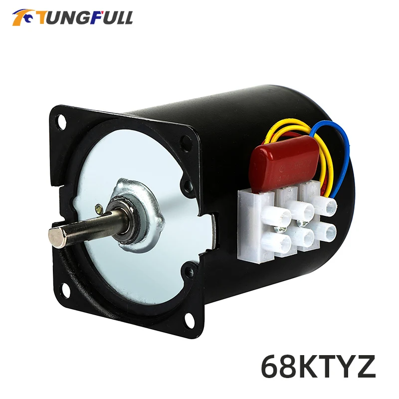 220V AC 28W Micro Gear Motor 68KTYZ 50Hz Permanent Magnet Synchronous Gear Motor Low Speed Reversible Geared Components
220V AC 28W Micro Gear Motor 68KTYZ 50Hz Permanent Magnet Synchronous Gear Motor Low Speed Reversible Geared Components