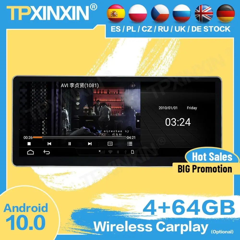 Car Radio Stereo With Wireless Screen Wireless Recorder Receiver Android For Audi A4L 2017 GPS Player Navigation Audio Head Unit
Car Radio Stereo With Wireless Screen Wireless Recorder Receiver Android For Audi A4L 2017 GPS Player Navigation Audio Head Unit