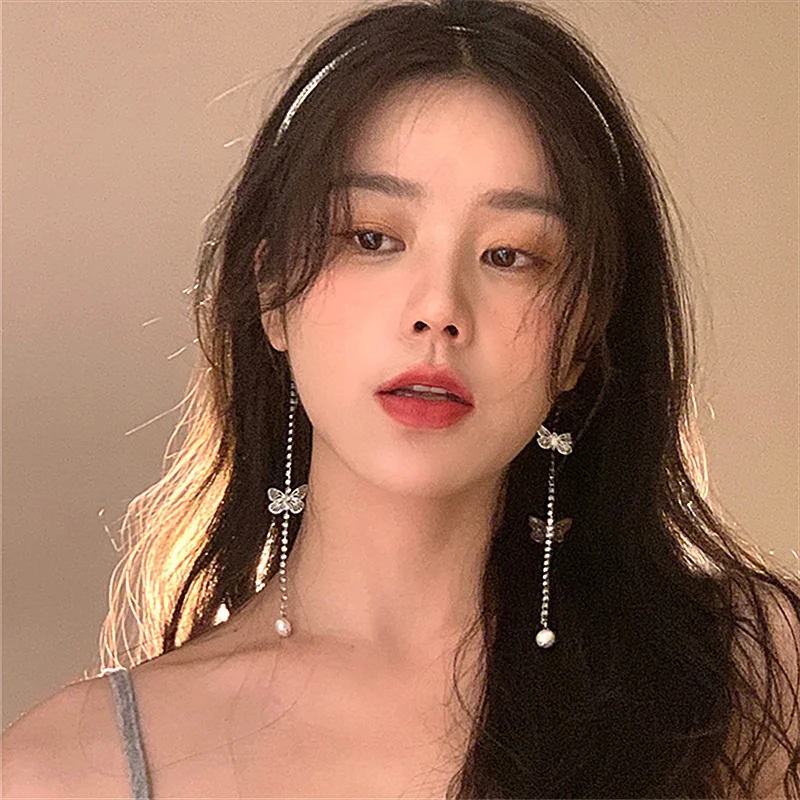 Butterfly Pearl Fairy Hairbands For Girls Women Elegant Long Tassel Headwear Hair Hoops Vintage Summer Sweet Hairpin Accessories
Butterfly Pearl Fairy Hairbands For Girls Women Elegant Long Tassel Headwear Hair Hoops Vintage Summer Sweet Hairpin Accessories