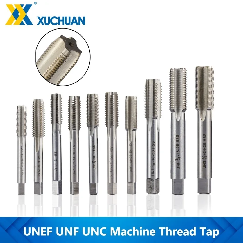 Thread Tap HSS Straight Flute Screw Tap Drill Machine Plug Taps UNEF UNF UNC Right Hand Threading Tool
Thread Tap HSS Straight Flute Screw Tap Drill Machine Plug Taps UNEF UNF UNC Right Hand Threading Tool