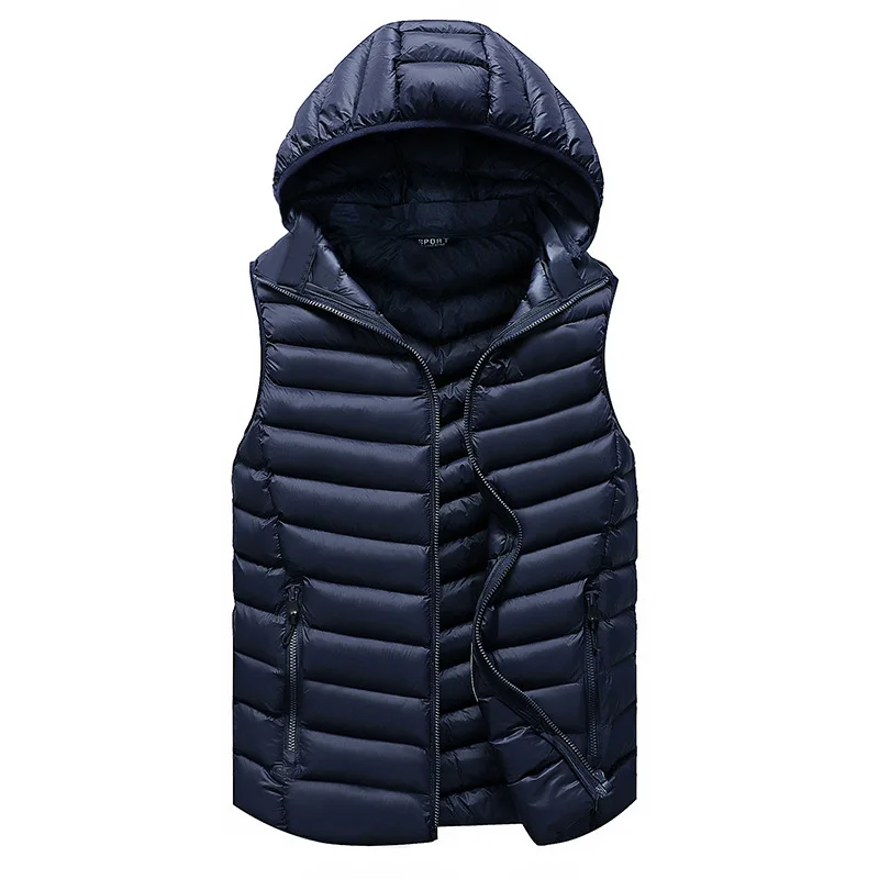 Winter Sleeveless Jacket Men VogueDown Vest Warm Thick Hooded Coats Male 111%Cotton Filling Men Work Waistcoat Gilet Homme
Winter Sleeveless Jacket Men VogueDown Vest Warm Thick Hooded Coats Male 111%Cotton Filling Men Work Waistcoat Gilet Homme