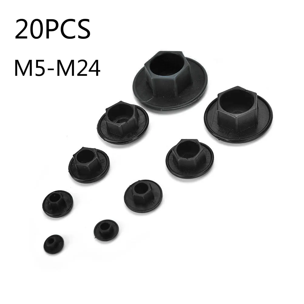 20 Pcs Black Nut Hexagon Head Cover Cap Protector Fasteners Hex Socket Allen Bolt Screw Screws Covers Caps M5-12 Home Tool 
20 Pcs Black Nut Hexagon Head Cover Cap Protector Fasteners Hex Socket Allen Bolt Screw Screws Covers Caps M5-12 Home Tool