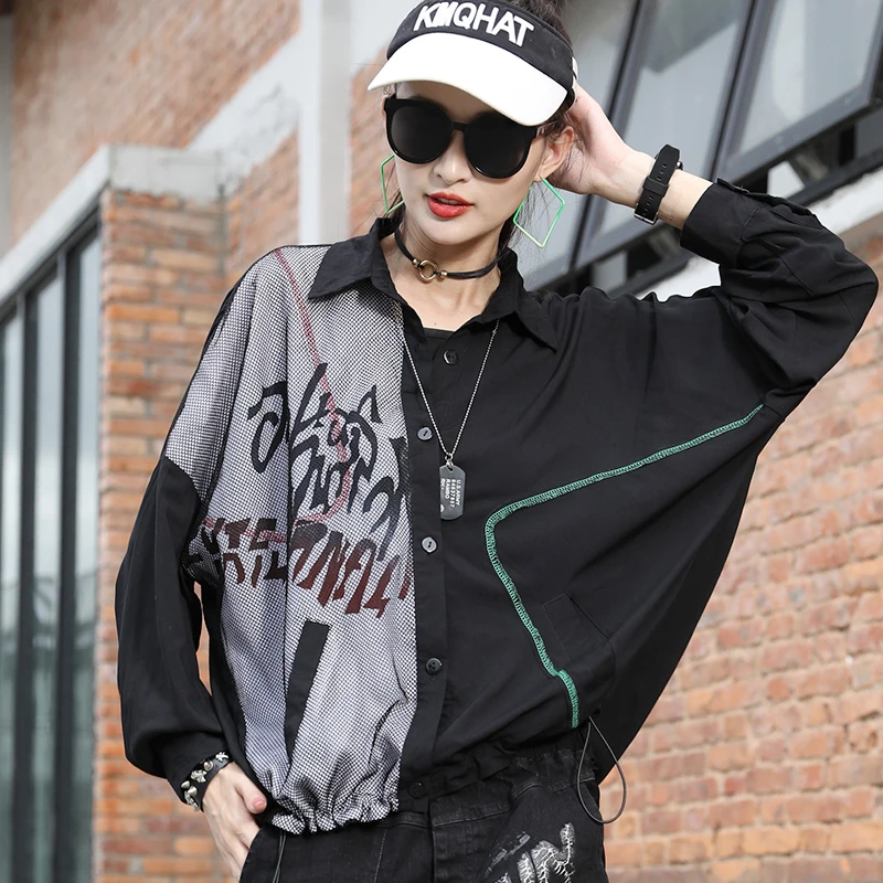 SOUL OF TIGER Korean Luxury Brand 2020 Autumn Tops Women Mesh Blouses Ladies Punk Style Shirts Casual Black Streetwear Plus Size
SOUL OF TIGER Korean Luxury Brand 2020 Autumn Tops Women Mesh Blouses Ladies Punk Style Shirts Casual Black Streetwear Plus Size