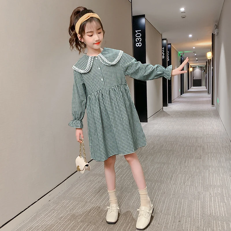 Casual Long Sleeve Baby Girls Plaid Dresses Autumn New Cotton Loose Kids Princess Dresses Preppy Style Toddler Girls Clothes
Casual Long Sleeve Baby Girls Plaid Dresses Autumn New Cotton Loose Kids Princess Dresses Preppy Style Toddler Girls Clothes