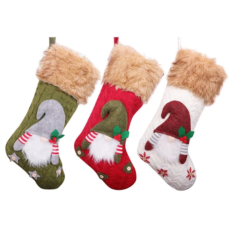 3Pcs Christmas Stockings Socks Santa Claus Candy Gift Bags Home Tree Decorations For Holiday Christmas Party Decorations
3Pcs Christmas Stockings Socks Santa Claus Candy Gift Bags Home Tree Decorations For Holiday Christmas Party Decorations