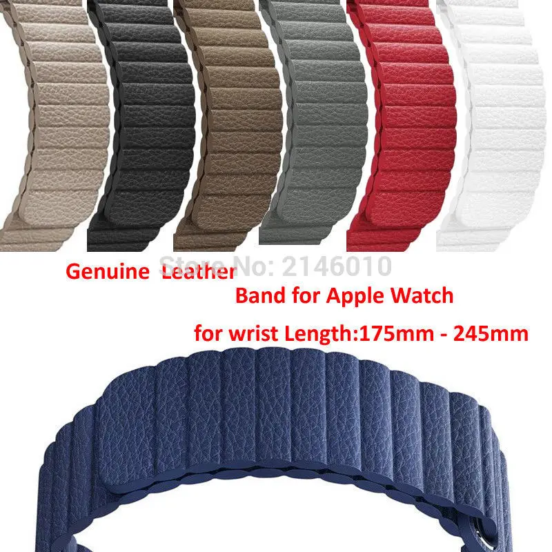 Replacement Genuine Leather Magnetic Closure Loop Watch Band Wristband Strap for Apple Watch 40mm/44mm/38/42MM Series 5 4/1/2/3
Replacement Genuine Leather Magnetic Closure Loop Watch Band Wristband Strap for Apple Watch 40mm/44mm/38/42MM Series 5 4/1/2/3
