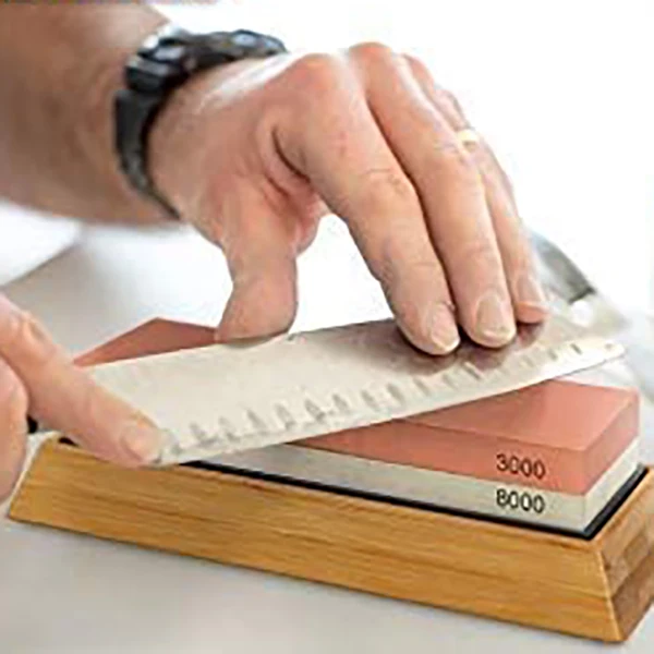 Knife Sharpening Stone Set,400/1000 and 3000/8000-Grit, Whetstone Set,Honing Guide,Angle Tool,Bamboo Base,Rubber Bases 
Knife Sharpening Stone Set,400/1000 and 3000/8000-Grit, Whetstone Set,Honing Guide,Angle Tool,Bamboo Base,Rubber Bases