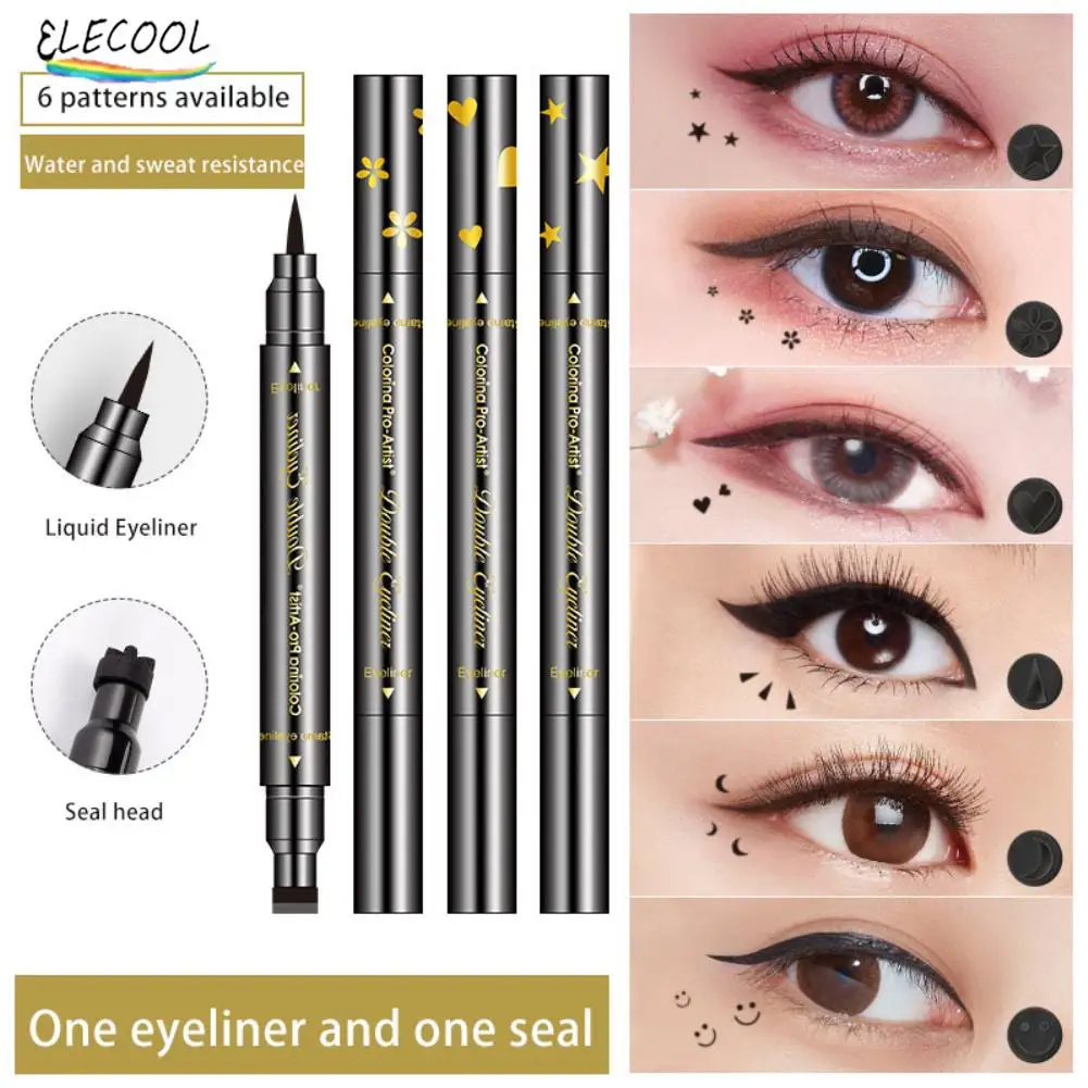 ELECOOL Makeup Liquid Eyeliner Pen Double Head Seal Eyeliner Pencil Waterproof Fast Dry Black Eye Liner Pencil Eyes Cosmetics
ELECOOL Makeup Liquid Eyeliner Pen Double Head Seal Eyeliner Pencil Waterproof Fast Dry Black Eye Liner Pencil Eyes Cosmetics