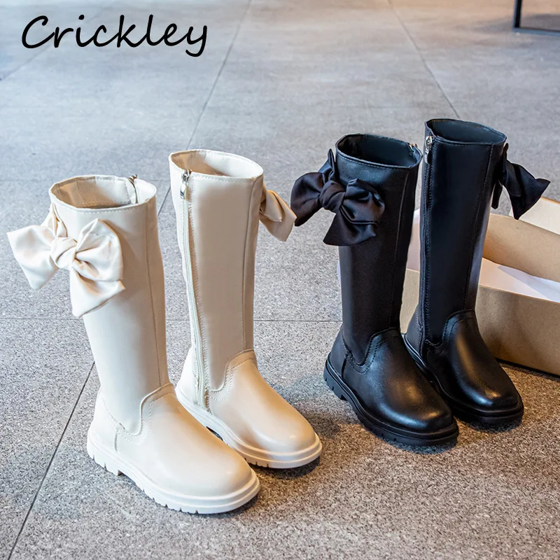 Princess Ribbon Bow Kids Boots Spring Autumn Solid Knee High Boots For Girls PU Leather Zip Anti Slip Children's Fashion Boots
Princess Ribbon Bow Kids Boots Spring Autumn Solid Knee High Boots For Girls PU Leather Zip Anti Slip Children's Fashion Boots