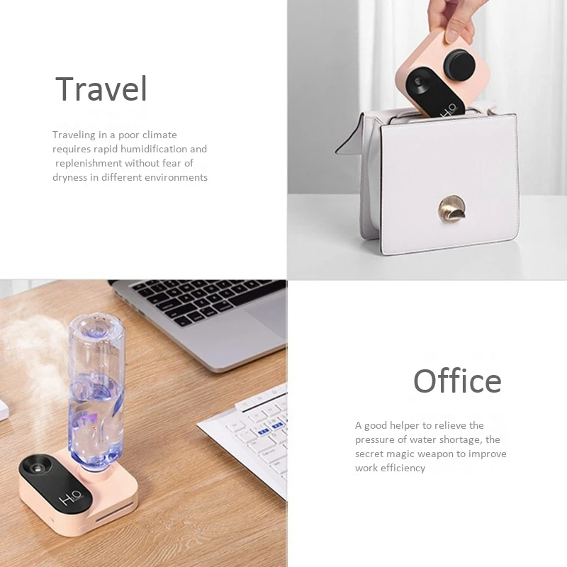 Portable Humidifier Rechargeable Aromatherapy Humidificador USB Aroma Air Diffuser with Night Lamp
Portable Humidifier Rechargeable Aromatherapy Humidificador USB Aroma Air Diffuser with Night Lamp