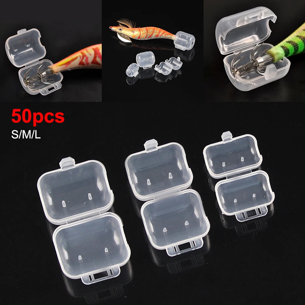 50pcs Squid Octopus Fishing Hooks Protector Cover Fishing Jigs Lure Safety Caps Tackle Size S/M/L Fishing Accessories
50pcs Squid Octopus Fishing Hooks Protector Cover Fishing Jigs Lure Safety Caps Tackle Size S/M/L Fishing Accessories