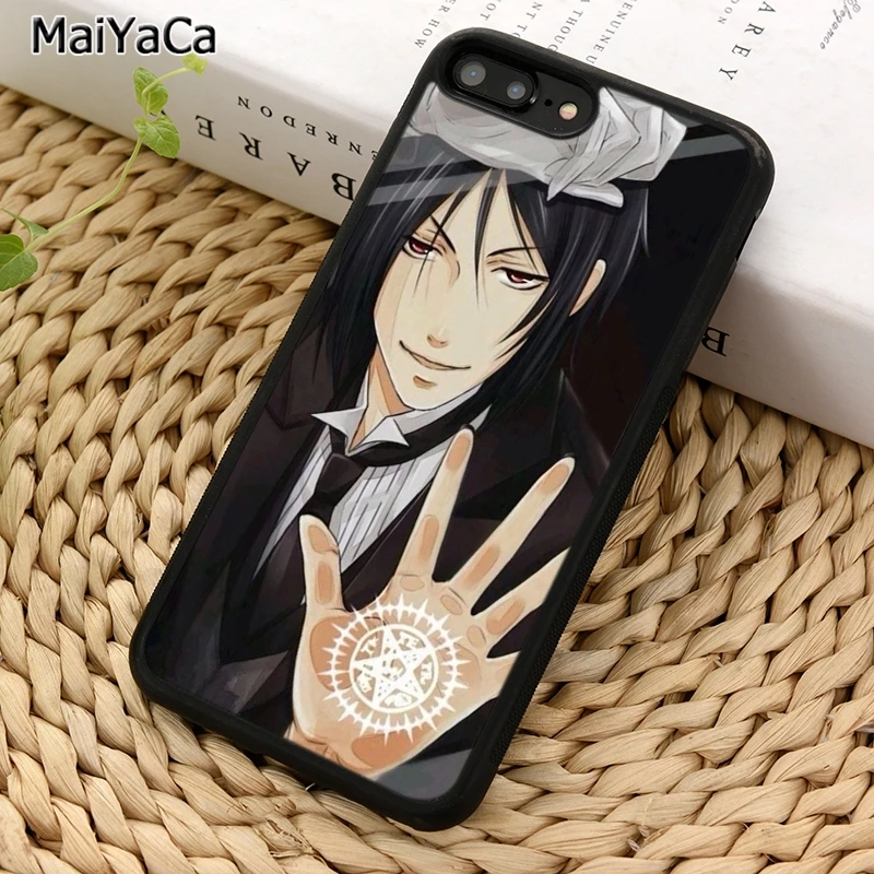 MaiYaCa черный Батлер Себастьян Michaelis чехол для телефона iPhone X XR XS 11 12 Pro MAX 5 6 7 8 Plus Samsung
