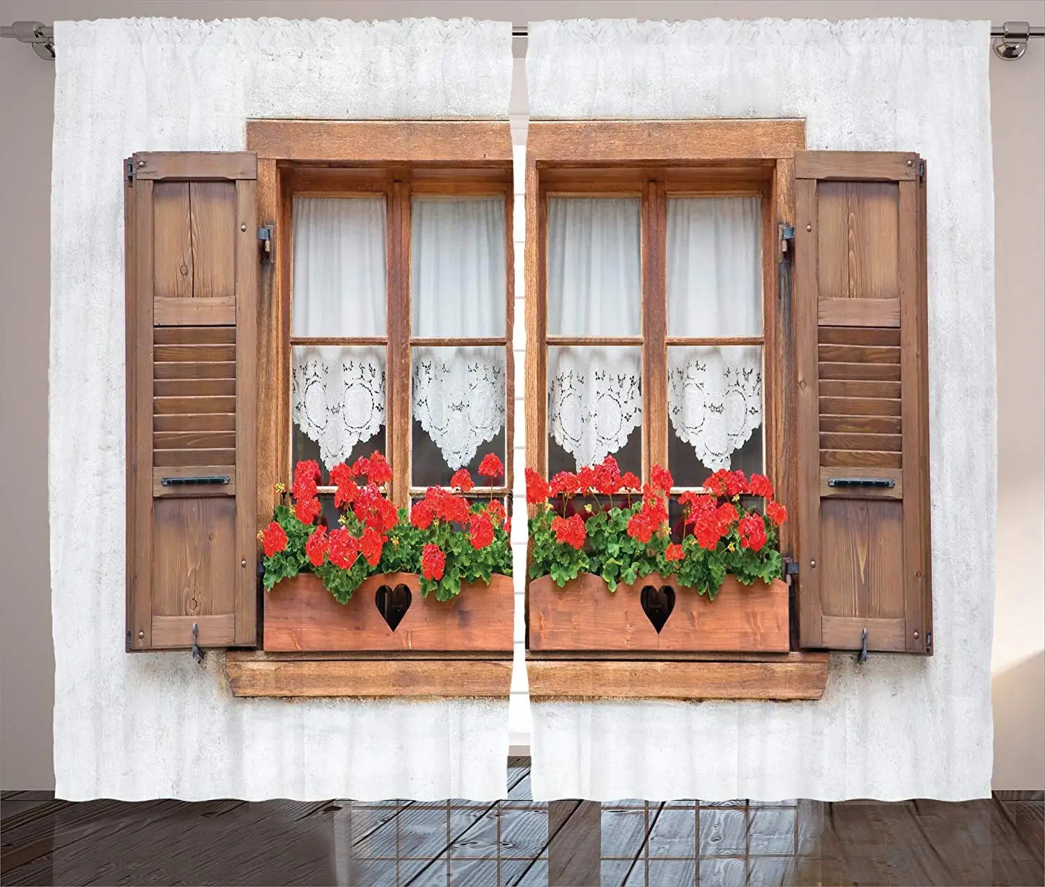Shutters Decor Living Room Curtains Floral Design Curtain for Kids Bedroom Window Treatment Drapes
Shutters Decor Living Room Curtains Floral Design Curtain for Kids Bedroom Window Treatment Drapes