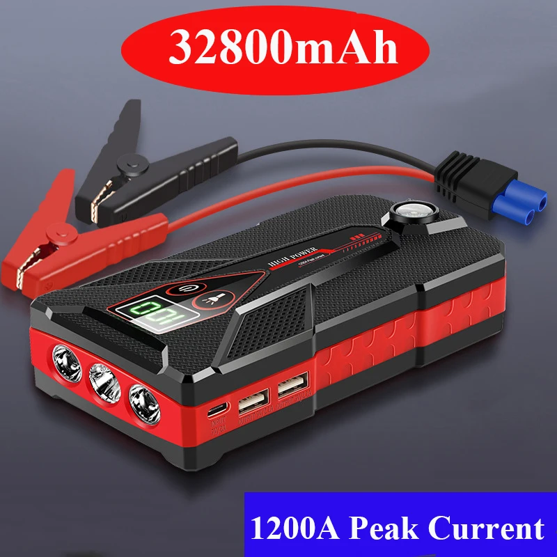32800mAh Car Jump Starter Starting Device Battery Power Bank 12V 1200A Car Emergency Booster Car Charger Jump Starter Power Bank
32800mAh Car Jump Starter Starting Device Battery Power Bank 12V 1200A Car Emergency Booster Car Charger Jump Starter Power Bank