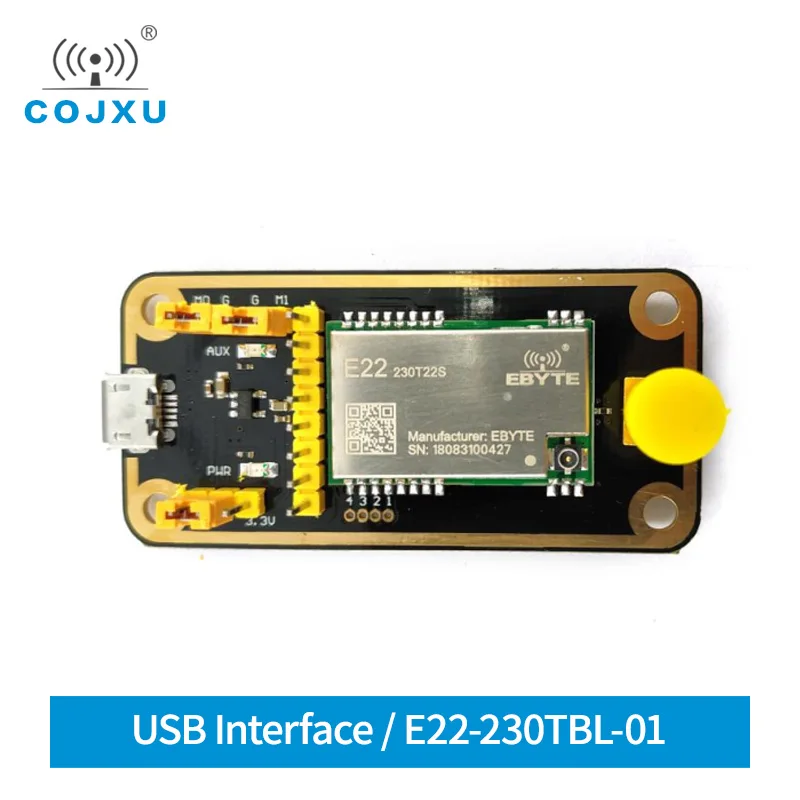 USB к TTL Тесты доска SX1262 22dBm 230 МГц детей ТЭК IoT Беспроводной модуль приемопередатчика cojxu E22-230TBL-01
USB к TTL Тесты доска SX1262 22dBm 230 МГц детей ТЭК IoT Беспроводной модуль приемопередатчика cojxu E22-230TBL-01