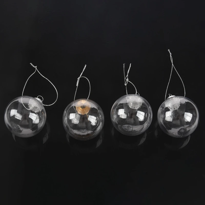Clear DIY Baubles Shatterproof Seamless Plastic XMAS Ball Home Tree Decor Gift - QTY:4
Clear DIY Baubles Shatterproof Seamless Plastic XMAS Ball Home Tree Decor Gift - QTY:4