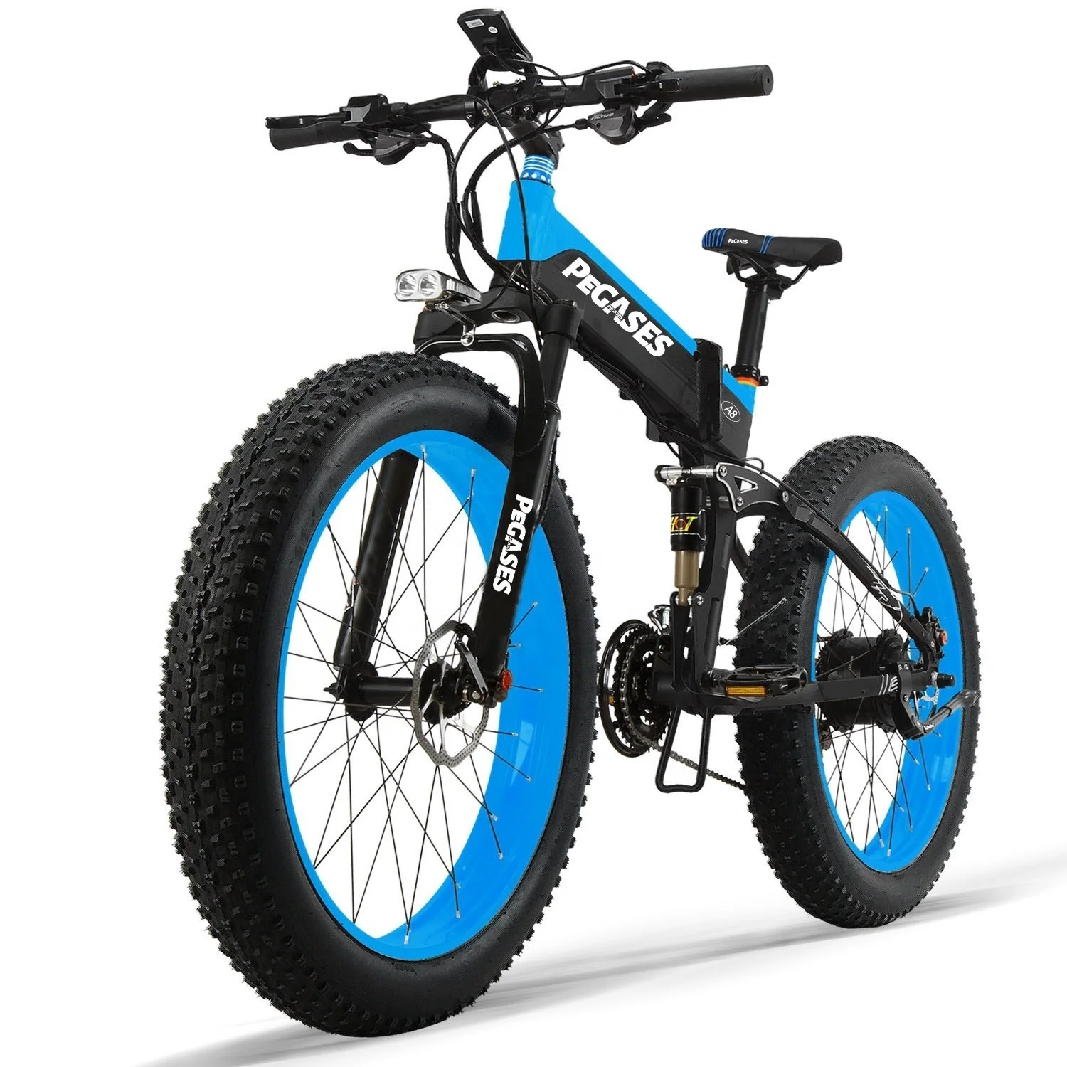 27 Speed Electric Fat Bike Full Suspension Aluminum Frame ebike 1000W 26" Fast Speed Electric Bicycle Long Cycling e bike
27 Speed Electric Fat Bike Full Suspension Aluminum Frame ebike 1000W 26" Fast Speed Electric Bicycle Long Cycling e bike