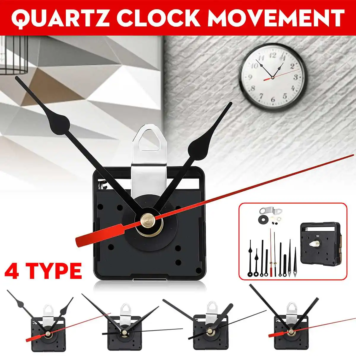 5PCS Quartz Clock Movement Electronic Clock Mechanism Clocks Parts Practical Repair Parts Wall Silent Spindle Torque Accessories
5PCS Quartz Clock Movement Electronic Clock Mechanism Clocks Parts Practical Repair Parts Wall Silent Spindle Torque Accessories