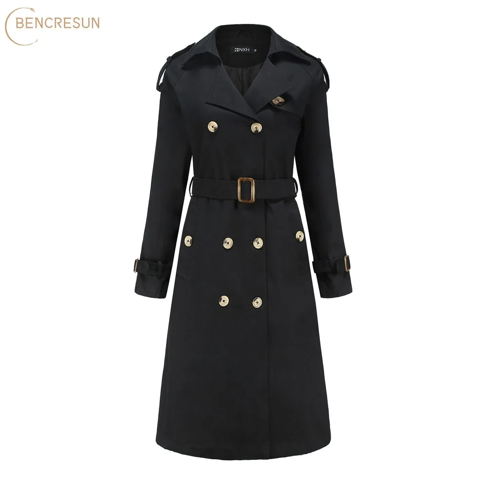 Pop Paragraph Coat Trench Women Belt Autumn Winter Double Breasted British Style Luxury Fashion Temperament Long Windbreaker
Pop Paragraph Coat Trench Women Belt Autumn Winter Double Breasted British Style Luxury Fashion Temperament Long Windbreaker