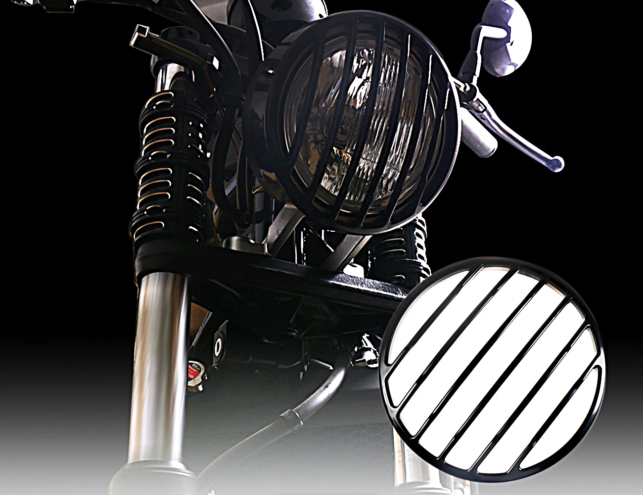 Черный Наклонный режущий налобный гриль для фар 17 18 19 Honda Rebel CMX 300 500 ABS|Накладки и