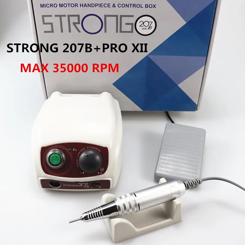 Strong 207b 65W control box 35000RPM Nail Drill Nails Art Tool Handpiece Nail File Equipment manicure machine Nail File Set
Strong 207b 65W control box 35000RPM Nail Drill Nails Art Tool Handpiece Nail File Equipment manicure machine Nail File Set