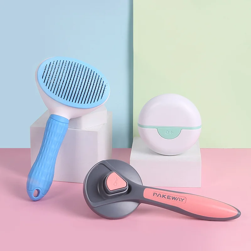 Self Cleaning Slicker Brush for Dog and Cat Removes Undercoat Tangled Hair Massages Particle Pet Comb Improves Circulation
Self Cleaning Slicker Brush for Dog and Cat Removes Undercoat Tangled Hair Massages Particle Pet Comb Improves Circulation