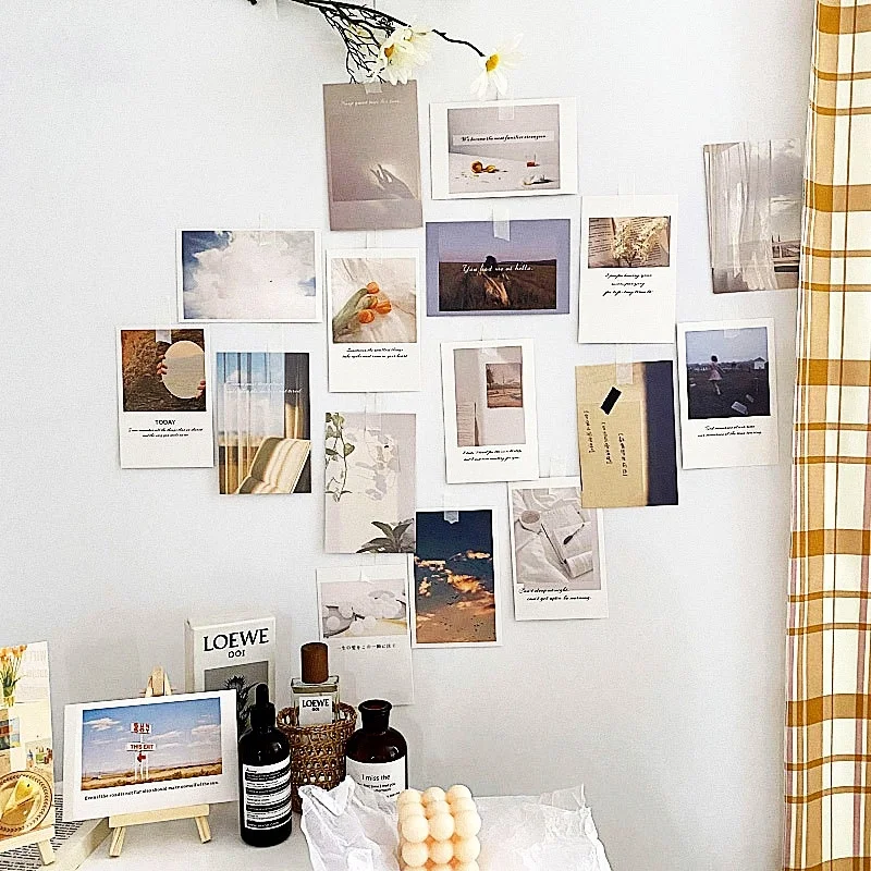 30pcs/set fashion INS art decoration Small Poster Postcard Photo Props DIY Bedroom Wall sticker Creative Decorative Stationery
30pcs/set fashion INS art decoration Small Poster Postcard Photo Props DIY Bedroom Wall sticker Creative Decorative Stationery
