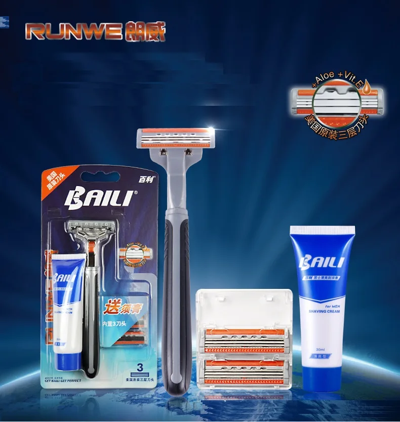 Ручная Бритва для мужчин BAILI Regal 5 Series, безопасная бритва с пятью лезвиями, с 3 головками, BT323 + 1 кремом
Ручная Бритва для мужчин BAILI Regal 5 Series, безопасная бритва с пятью лезвиями, с 3 головками, BT323 + 1 кремом