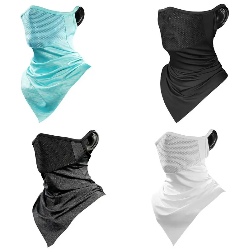 Unisex Cycling Ice Silk Cooling Neck Gaiter Triangle Scarf Breathable Mesh Earloop Half Face Cover UV Protection Quick Dry Banda
Unisex Cycling Ice Silk Cooling Neck Gaiter Triangle Scarf Breathable Mesh Earloop Half Face Cover UV Protection Quick Dry Banda