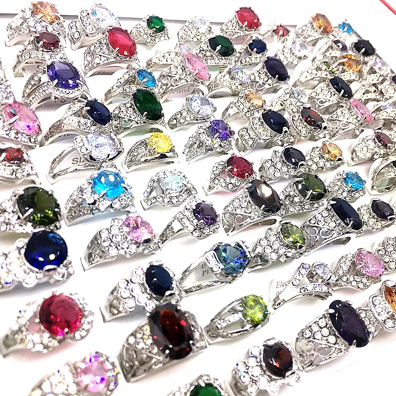 MixMax 30PCs Fashion Womens Rings Gold Silver Plated Rhinestone CZ Stone Party Jewelry Wholesale Lot Size 6-10 Mix Styles
MixMax 30PCs Fashion Womens Rings Gold Silver Plated Rhinestone CZ Stone Party Jewelry Wholesale Lot Size 6-10 Mix Styles
