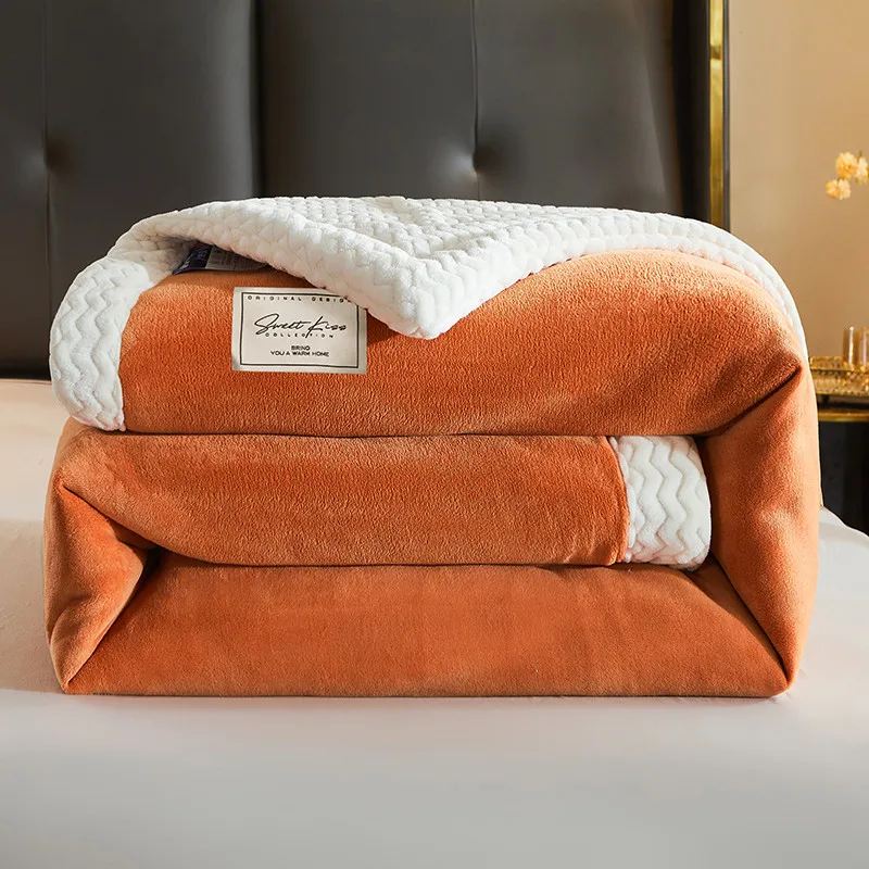 Super Soft Warm Blanket Thermal Three-Layer Weighted Quilting Solid Color Bedspread Fleece Throw Blanket Adult Bed Cover Winter
Super Soft Warm Blanket Thermal Three-Layer Weighted Quilting Solid Color Bedspread Fleece Throw Blanket Adult Bed Cover Winter