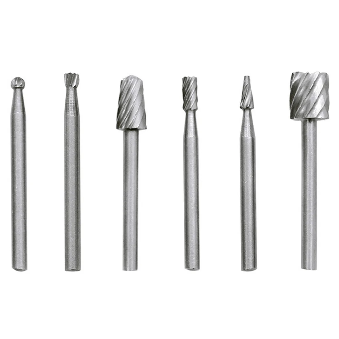 6pcs HSS Wood Milling Burrs Cutter Set for DREMEL Rotary Tools Accessories Drill's Special Seat Rotary Burrs Set
6pcs HSS Wood Milling Burrs Cutter Set for DREMEL Rotary Tools Accessories Drill's Special Seat Rotary Burrs Set