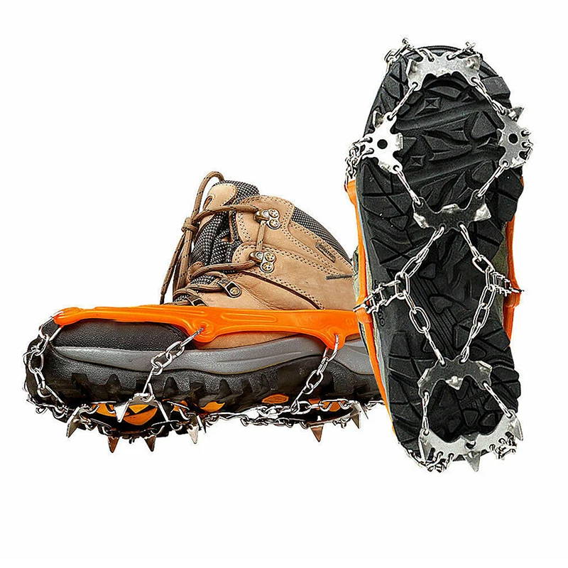 Steels Teeth Crampons Shoes Ice Gripper Snow Climbing Anti Skid Winter Shoes Cover Boots Spikes Grips Cleats Hiking Tools
Steels Teeth Crampons Shoes Ice Gripper Snow Climbing Anti Skid Winter Shoes Cover Boots Spikes Grips Cleats Hiking Tools