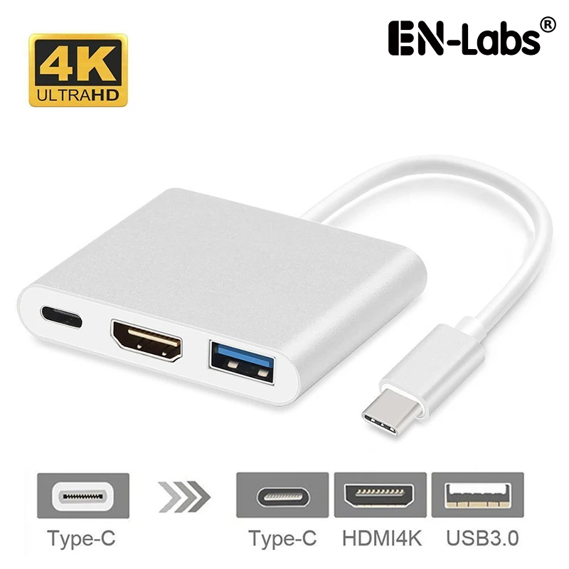 Фото USB Type-C Thunderbolt 3 к 0 DP зарядка + HDMI 4K2K /VGA 1080p многопортовый адаптер конвертер для Macbook |