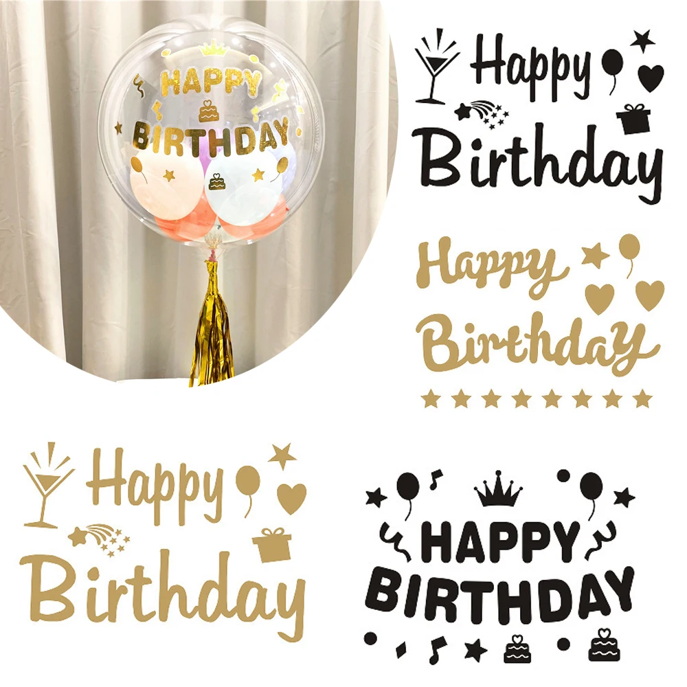 Just Sticker! 1pc Gold Black Balloon Sticker Birthday Party Decor DIY Birthday Balloon Stickers Suit for 18" 24" Balls
Just Sticker! 1pc Gold Black Balloon Sticker Birthday Party Decor DIY Birthday Balloon Stickers Suit for 18" 24" Balls