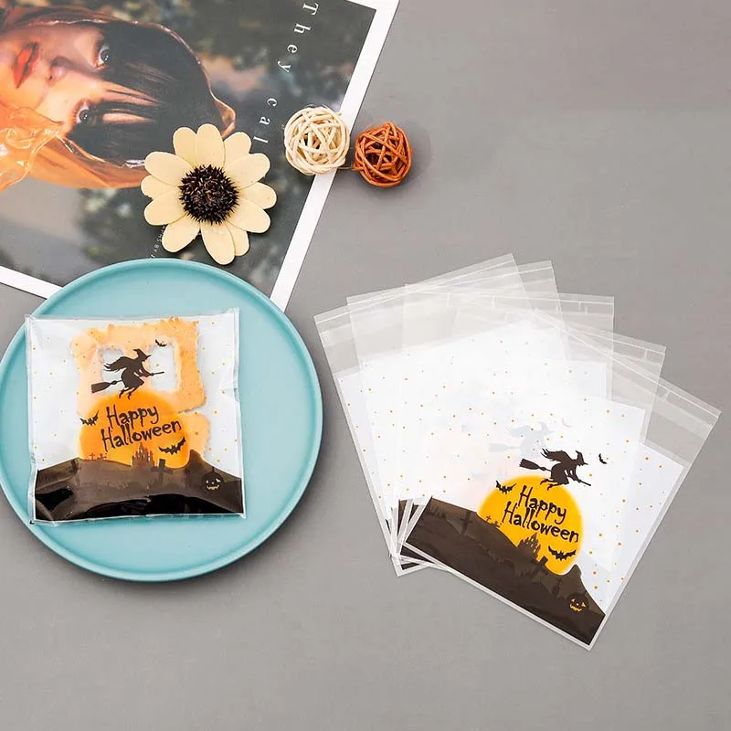 100Pcs Translucent Plastic Cookie Packaging Bags Happy Halloween Pumpkin Candy Bag Self Adhesive Bags Party Wedding Decorations
100Pcs Translucent Plastic Cookie Packaging Bags Happy Halloween Pumpkin Candy Bag Self Adhesive Bags Party Wedding Decorations