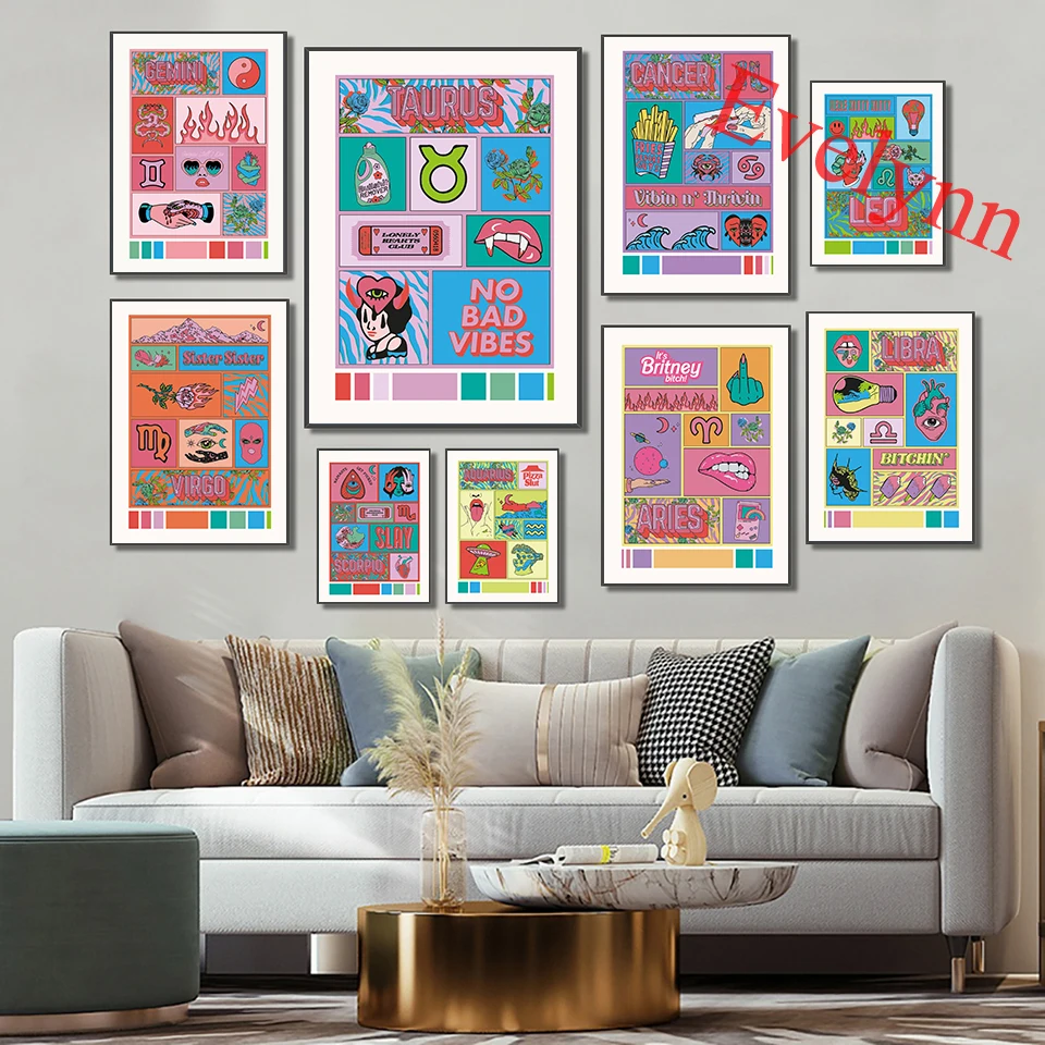 Astrology Horoscope Zodiac Posters Scorpio Pisces Virgo Capricorn Aries Taurus Libra Leo Cancer Home Decor Canvas Wall Art Print
Astrology Horoscope Zodiac Posters Scorpio Pisces Virgo Capricorn Aries Taurus Libra Leo Cancer Home Decor Canvas Wall Art Print