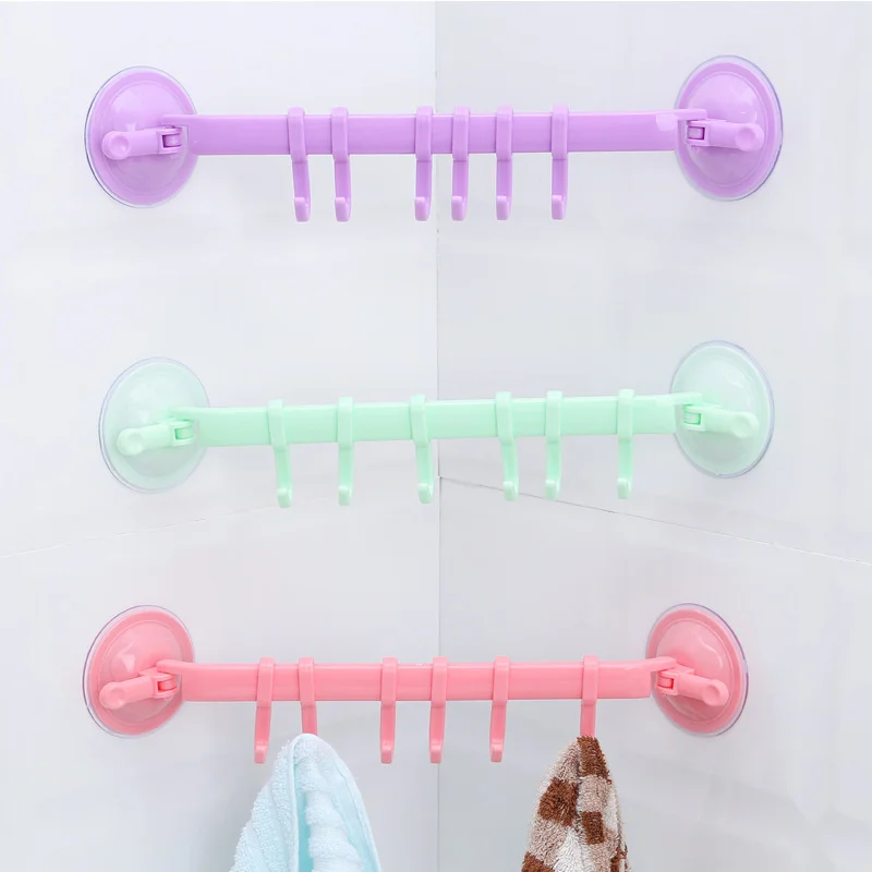 6 Hook Movable Powerful Suction Cup Bathroom Kitchen Wall Hanging Door Suction Cup Hanger Hook Rail Family Storage Organization
6 Hook Movable Powerful Suction Cup Bathroom Kitchen Wall Hanging Door Suction Cup Hanger Hook Rail Family Storage Organization