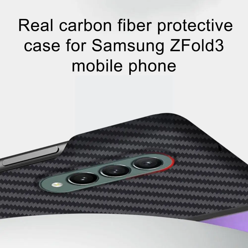 Чехол Samsung Zfold3 для телефона, защитный чехол из настоящего углеродного волокна подходит для складного экрана Z Fold3, защитный чехол E8N6
Чехол Samsung Zfold3 для телефона, защитный чехол из настоящего углеродного волокна подходит для складного экрана Z Fold3, защитный чехол E8N6