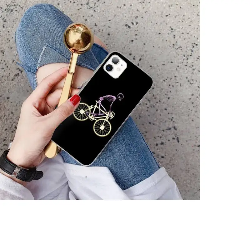 YNDFCNB велосипедный Художественный Черный Мягкий чехол для телефона iphone 11 Pro Max X XS MAX